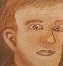 Self Portrait of Steve, Oil On Canvas